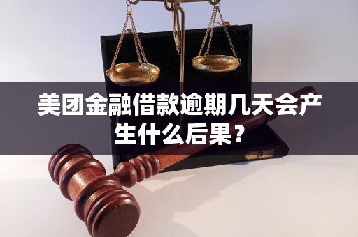 美团金融借款逾期几天会产生什么后果？