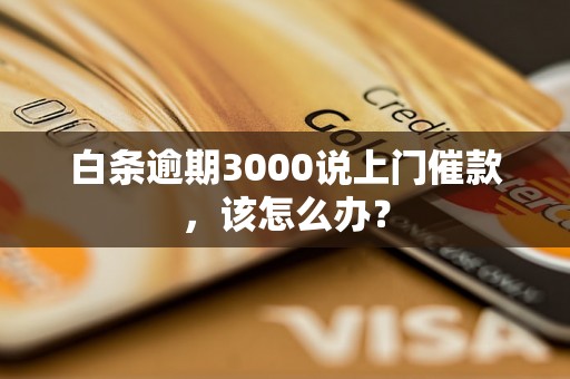 白条逾期3000说上门催款，该怎么办？