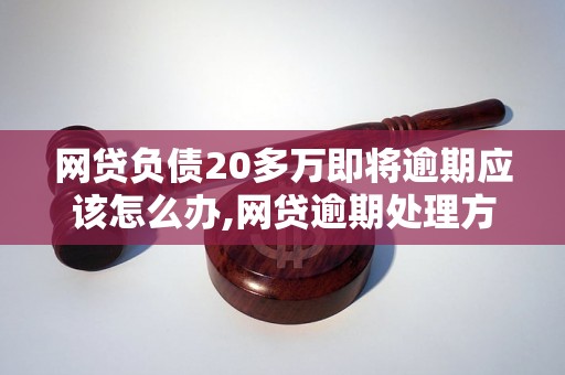 网贷负债20多万即将逾期应该怎么办,网贷逾期处理方法和建议