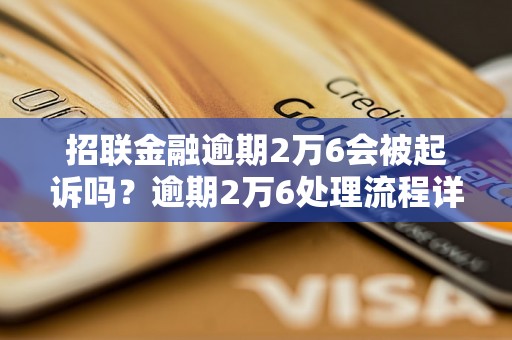 招联金融逾期2万6会被起诉吗？逾期2万6处理流程详解