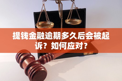 提钱金融逾期多久后会被起诉？如何应对？