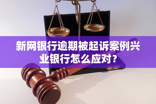 新网银行逾期被起诉案例兴业银行怎么应对？