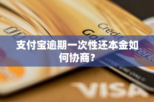 支付宝逾期一次性还本金如何协商？