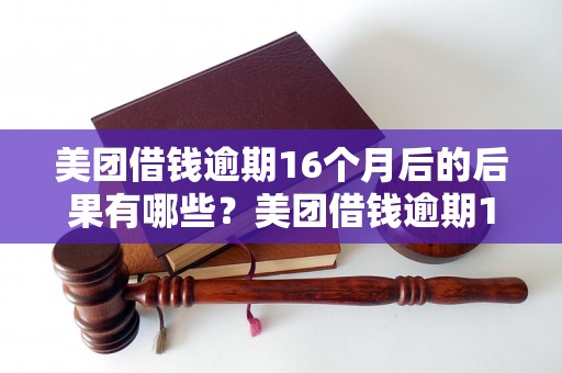 美团借钱逾期16个月后的后果有哪些？美团借钱逾期16个月如何解决？