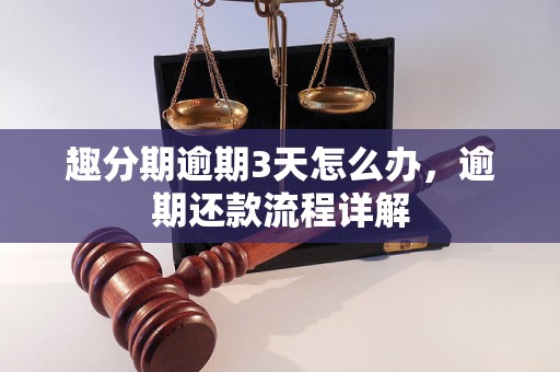 趣分期逾期3天怎么办,逾期还款流程详解 趣分期逾期3天怎么办,逾期还款流程详解