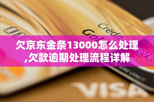 欠京东金条13000怎么处理,欠款逾期处理流程详解