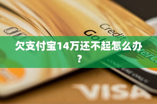 欠支付宝14万还不起怎么办？