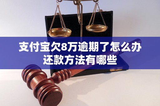 支付宝欠8万逾期了怎么办还款方法有哪些