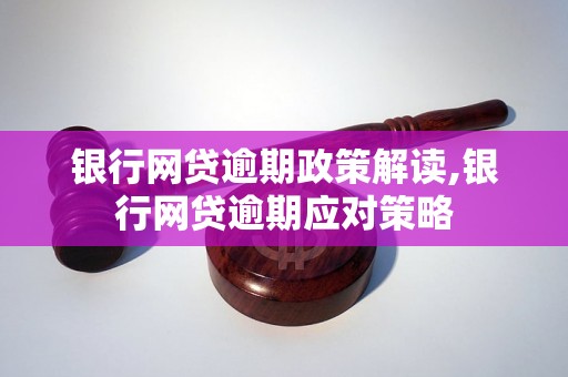 银行网贷逾期政策解读,银行网贷逾期应对策略