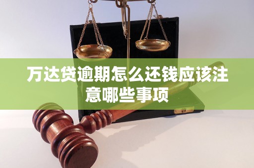 万达贷逾期怎么还钱应该注意哪些事项