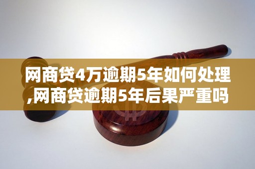 网商贷4万逾期5年如何处理,网商贷逾期5年后果严重吗