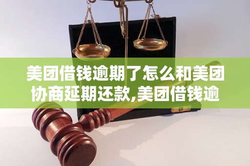 美团借钱逾期了怎么和美团协商延期还款,美团借钱逾期了怎么办