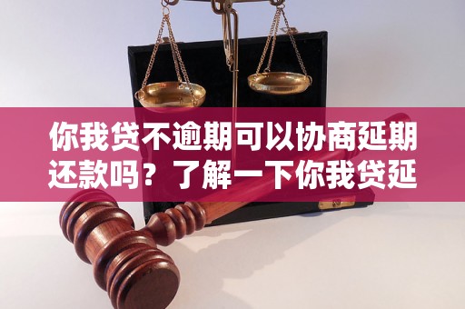 你我贷不逾期可以协商延期还款吗？了解一下你我贷延期还款的规定