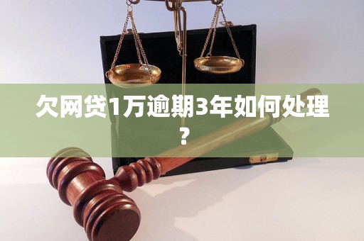 欠网贷1万逾期3年如何处理？