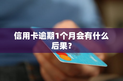 信用卡逾期1个月会有什么后果？