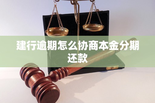 建行逾期怎么协商本金分期还款