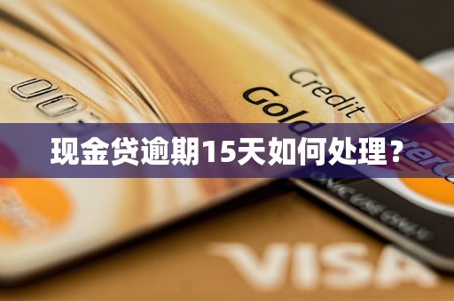 现金贷逾期15天如何处理？