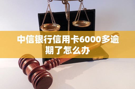 中信银行信用卡6000多逾期了怎么办