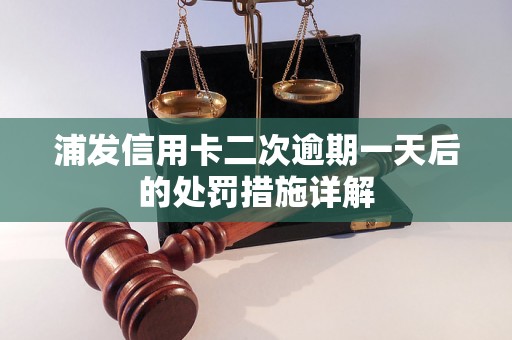 浦发信用卡二次逾期一天后的处罚措施详解