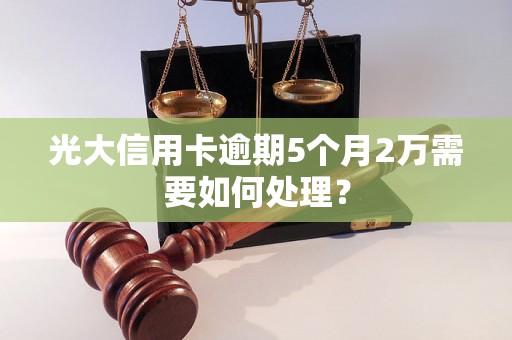 光大信用卡逾期5个月2万需要如何处理？