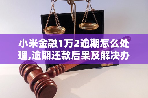 小米金融1万2逾期怎么处理,逾期还款后果及解决办法