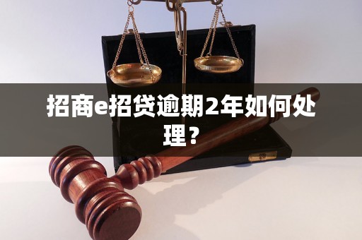 招商e招贷逾期2年如何处理？