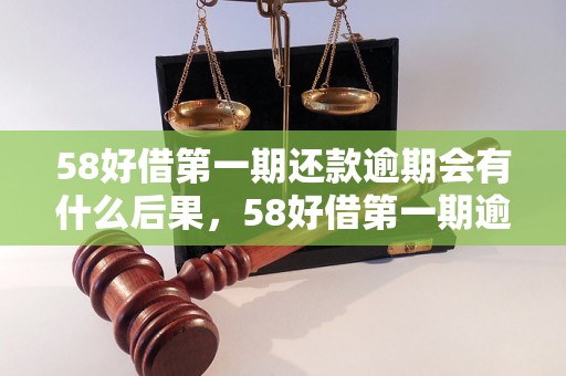 58好借第一期还款逾期会有什么后果，58好借第一期逾期会被罚多少钱