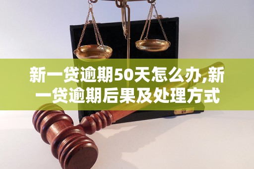 新一贷逾期50天怎么办,新一贷逾期后果及处理方式