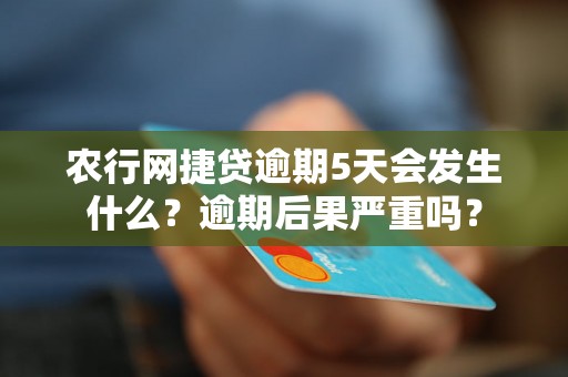 农行网捷贷逾期5天会发生什么？逾期后果严重吗？