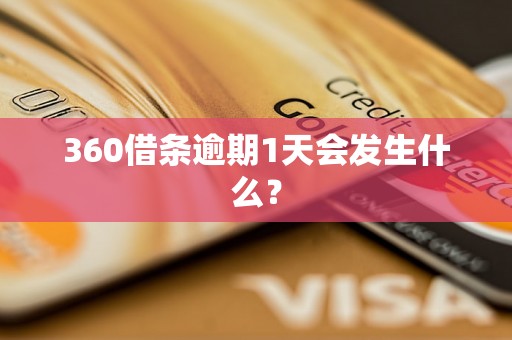 360借条逾期1天会发生什么？