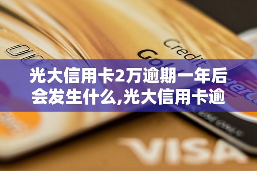 光大信用卡2万逾期一年后会发生什么,光大信用卡逾期后如何处理