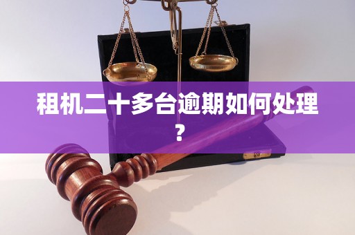 租机二十多台逾期如何处理？