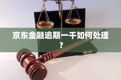 京东金融逾期一千如何处理？