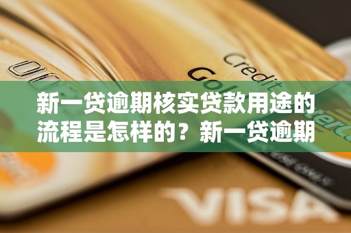 新一贷逾期核实贷款用途的流程是怎样的？新一贷逾期核实贷款资金的具体要求有哪些？