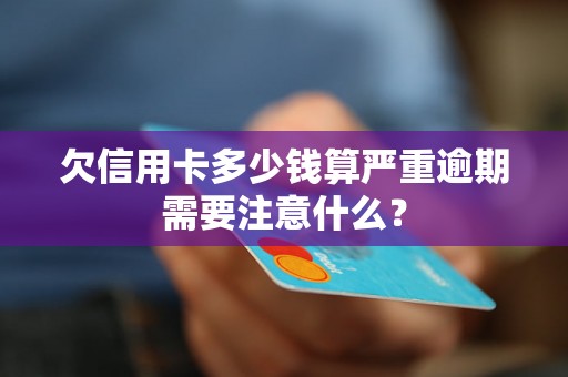 欠信用卡多少钱算严重逾期需要注意什么？