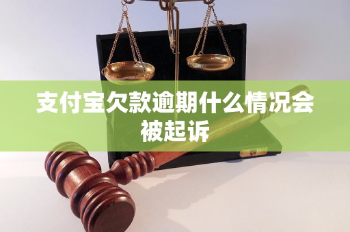 支付宝欠款逾期什么情况会被起诉