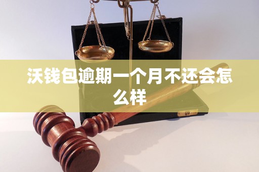 沃钱包逾期一个月不还会怎么样