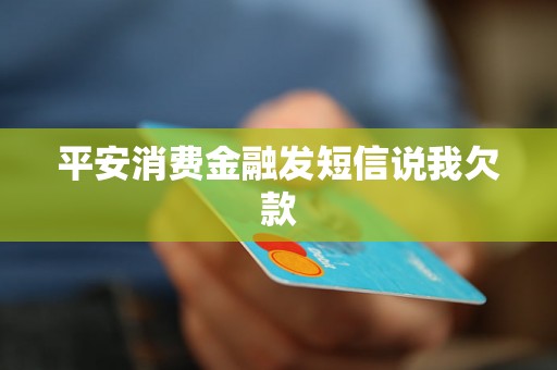 平安消费金融发短信说我欠款