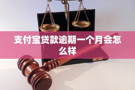 支付宝贷款逾期一个月会怎么样