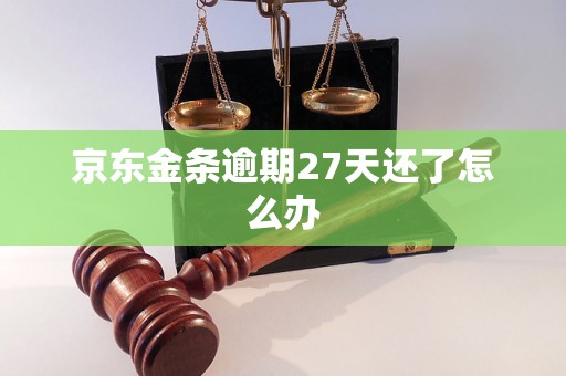 京东金条逾期27天还了怎么办