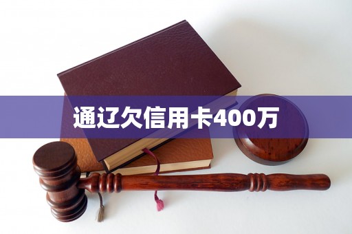 通辽欠信用卡400万