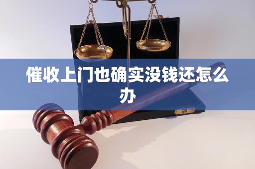 催收上门也确实没钱还怎么办