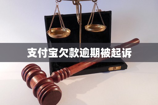 支付宝欠款逾期被起诉