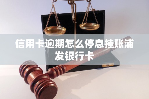 信用卡逾期怎么停息挂账浦发银行卡