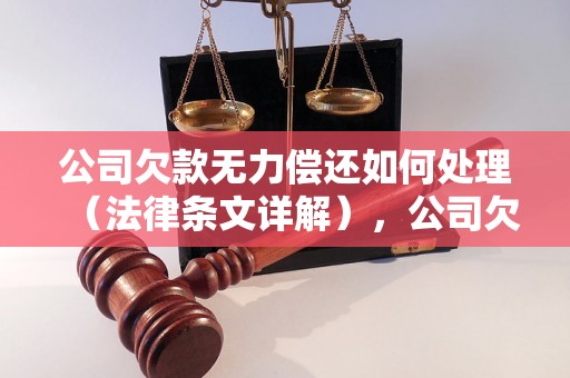 公司欠款无力偿还如何处理（法律条文详解），公司欠款法律途径分析