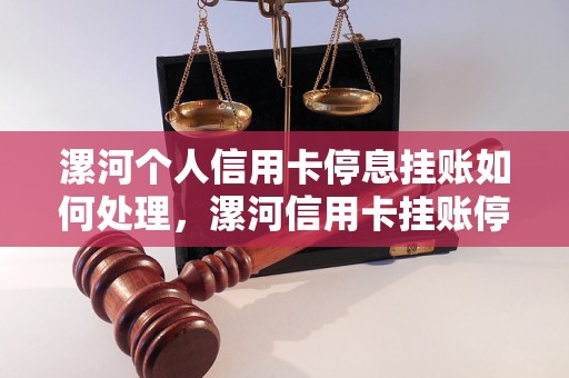 漯河个人信用卡停息挂账如何处理，漯河信用卡挂账停息详细解析