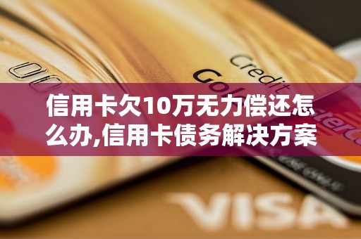 信用卡欠10万无力偿还怎么办,信用卡债务解决方案详解