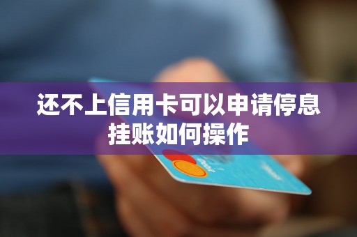 还不上信用卡可以申请停息挂账如何操作