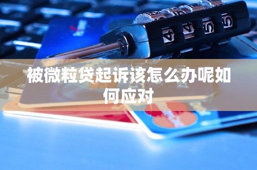被微粒贷起诉该怎么办呢如何应对 被微粒贷起诉该怎么办呢如何应对