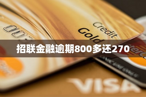 招联金融逾期800多还2700 招联金融逾期800多还2700